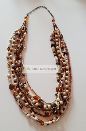 Pearl & Beads Neckpiece - Indiansupermarkt