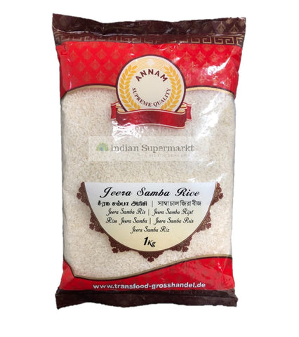 Annam Jeera Samba Rice  1kg - Indiansupermarkt