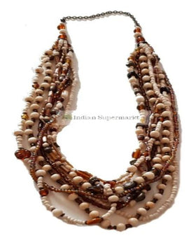 Pearl & Beads Neckpiece - Indiansupermarkt