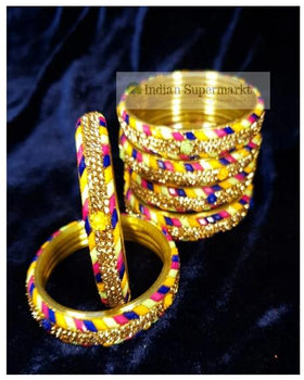 A Set of 2 Bangles- Multicoloured Bangles - Indiansupermarkt