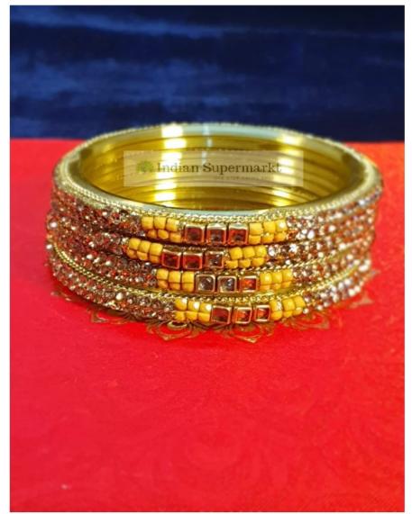 Set of 4 Golden Bangles - Indiansupermarkt