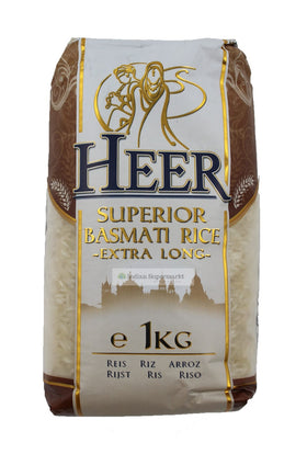 Heer Basmati Rice Extra Long  1kg - Indiansupermarkt
