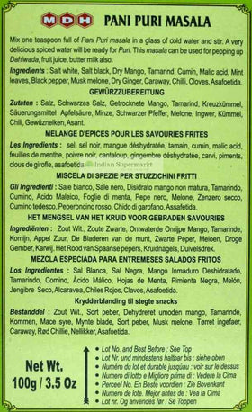 MDH Pani Puri Masala 100gm - Indiansupermarkt