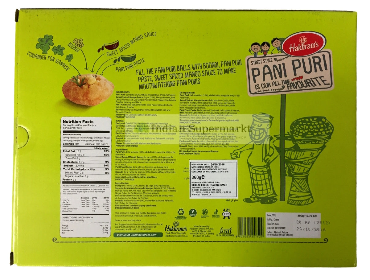 Haldiram Gol Gappe - Indiansupermarkt