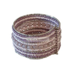 Purple Beads and Pearl Bracelet - Indiansupermarkt