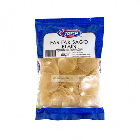 Top op Far Far Sago Plain Chips or Upwas sabudana chips  - Indiansupermarkt
