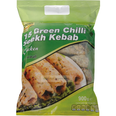 Crown green chilli seekh kebabs - indiansupermarkt