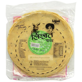 Lijjat Urad Plain Papadums  200gm - IndianSupermarkt