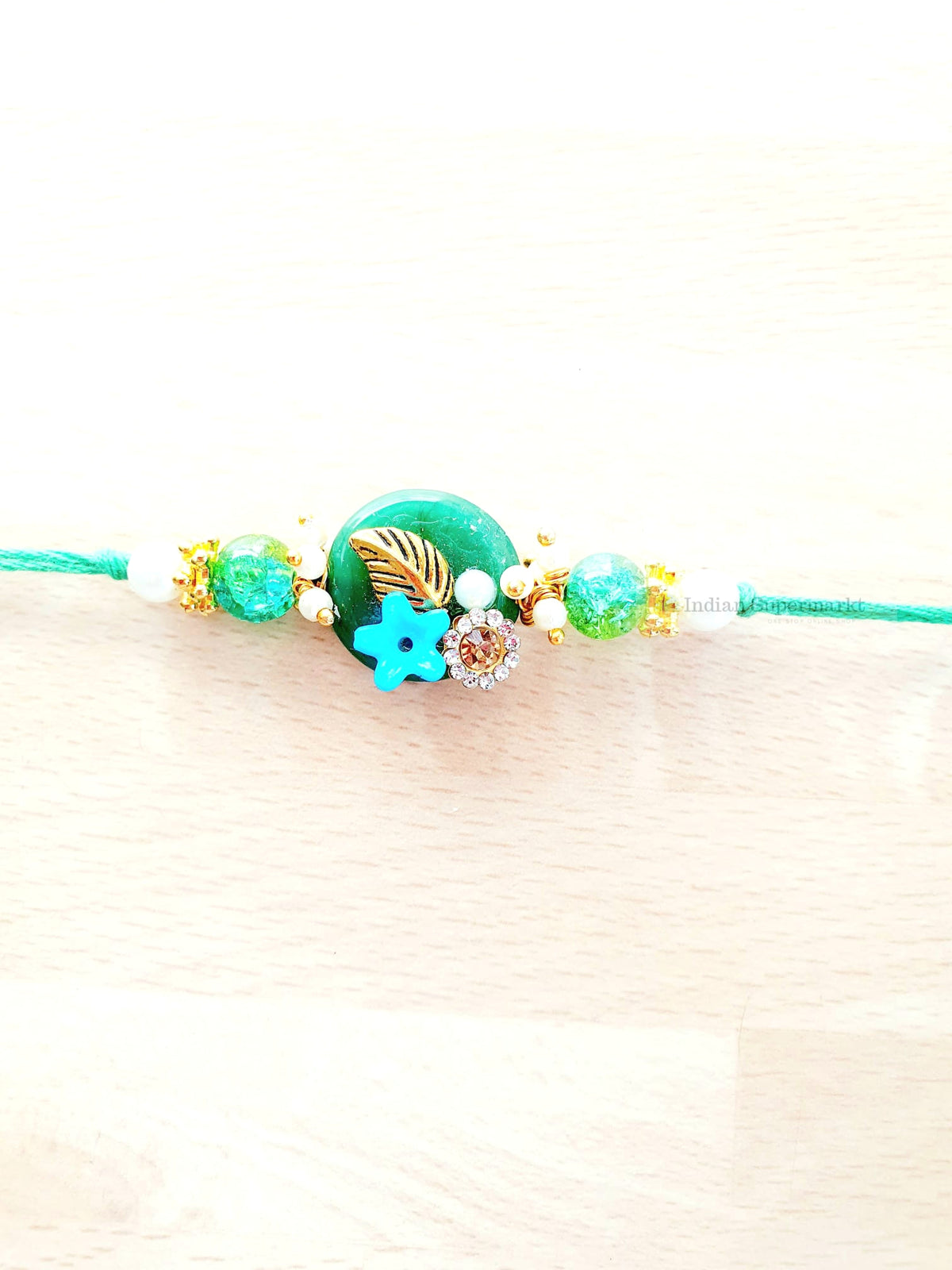 Sea Green Rakhi - indiansupermarkt