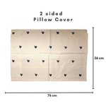 Double Bed Bedsheet Cover Set Doubled Sided Pillows