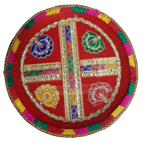 Karva Chauth or Pooja Thali Flower design