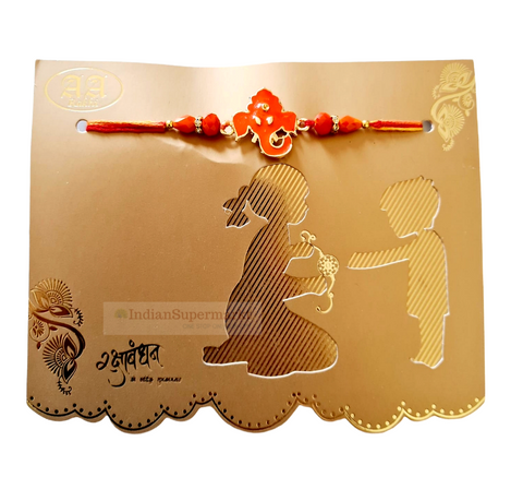 Ek Dant Ganpati Bappa Rakhi Card - indiansupermarkt