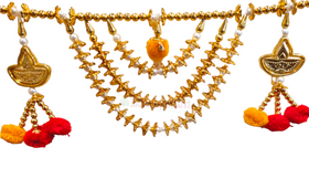 Diya Toran Door Hanging with Pompoms