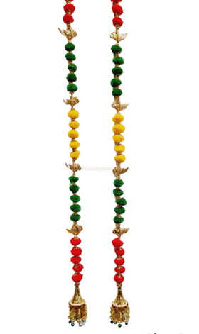 Pompom door hanging - indiansupermarkt 