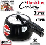 Hawkins Contura Black Pressure Cooker - indiansupermarkt