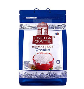 India Gate Basmati Rice Premium 5Kg - IndianSupermarkt