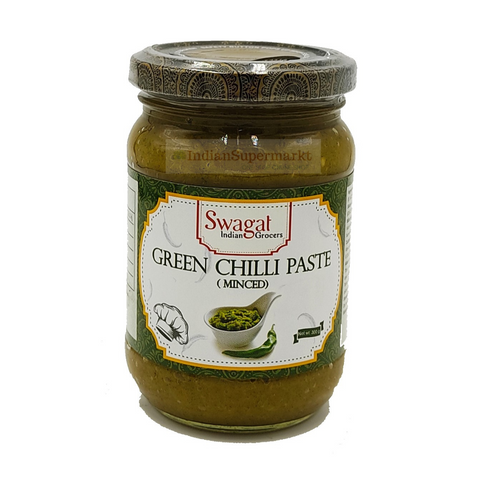 Swagat Green Chilli Paste Minced 300gm - indiansupermarkt