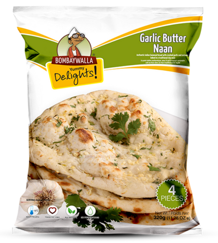 Frozen garlic naan - indiansupermarkt