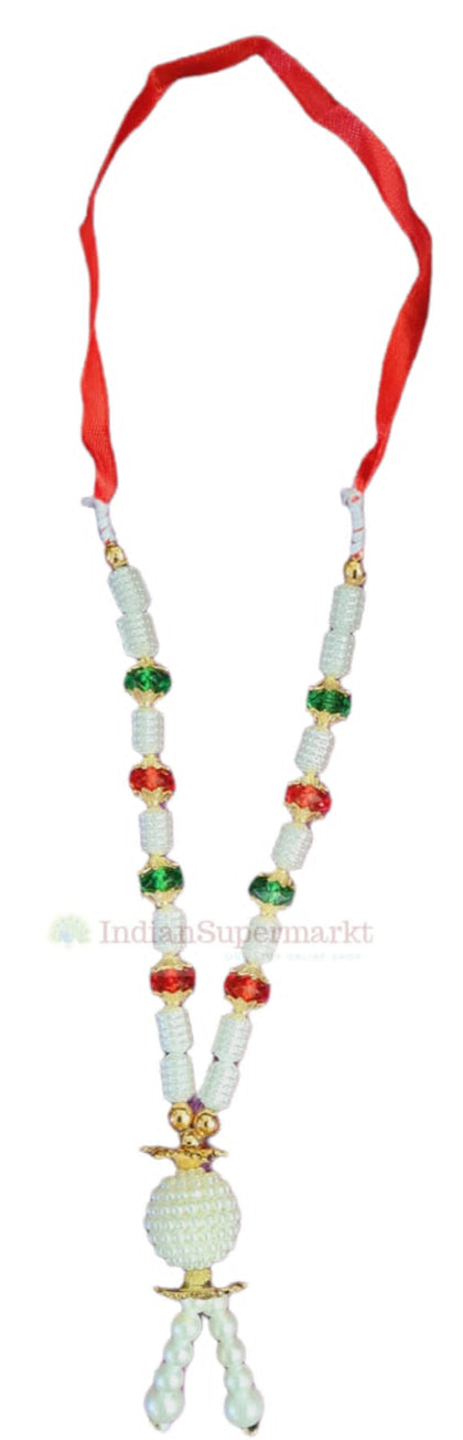 White Pearls Garland Moti Mala - indiansupermarkt