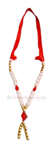 White Pearls Garland Moti Mala - indiansupermarkt