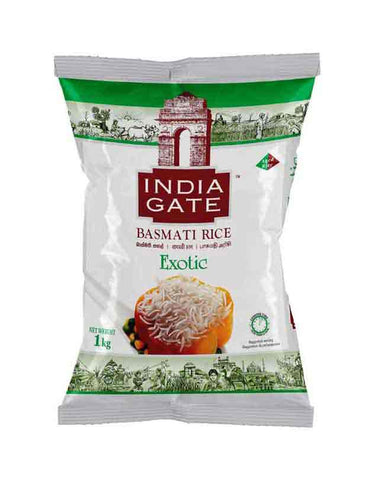 India Gate Exotic Basmati Rice 1kg - indiansupermarkt