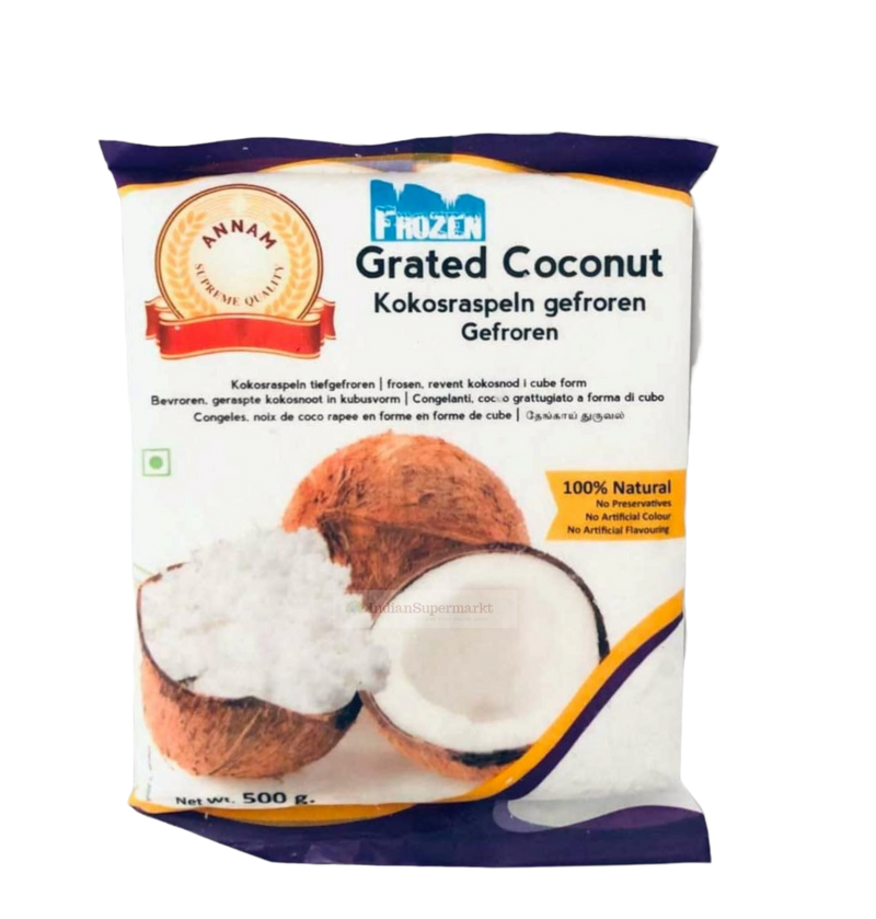 Annam frozen grated  coconut - indiansupermarkt
