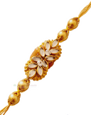 Exclusive Design Golden Kunden Rakhi - indiansupermarkt