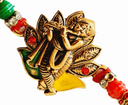 Parker Krishna with Flute Rakhi -  indiansupermarkt