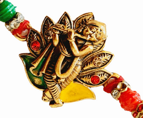 Parker Krishna with Flute Rakhi -  indiansupermarkt
