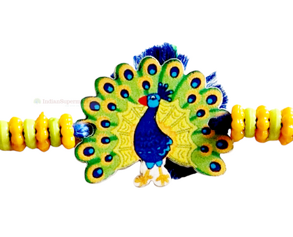 Kids peacock rakhi - indiansupermarkt