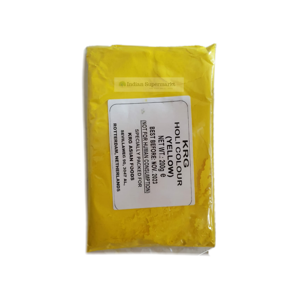 Holi Colour Gulal Yellow 200gm - IndianSupermarkt