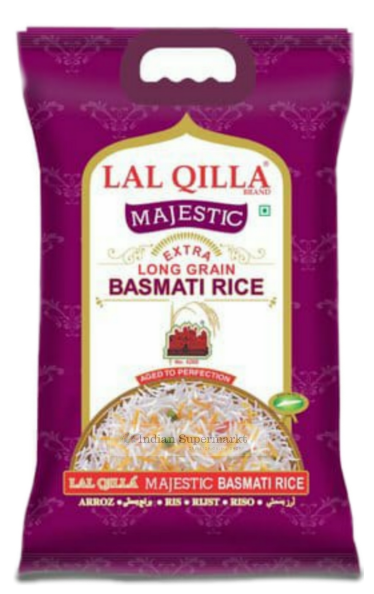 Lal Qilla Basmati Rice   Majestic Extra Long Grain Rice 5kg