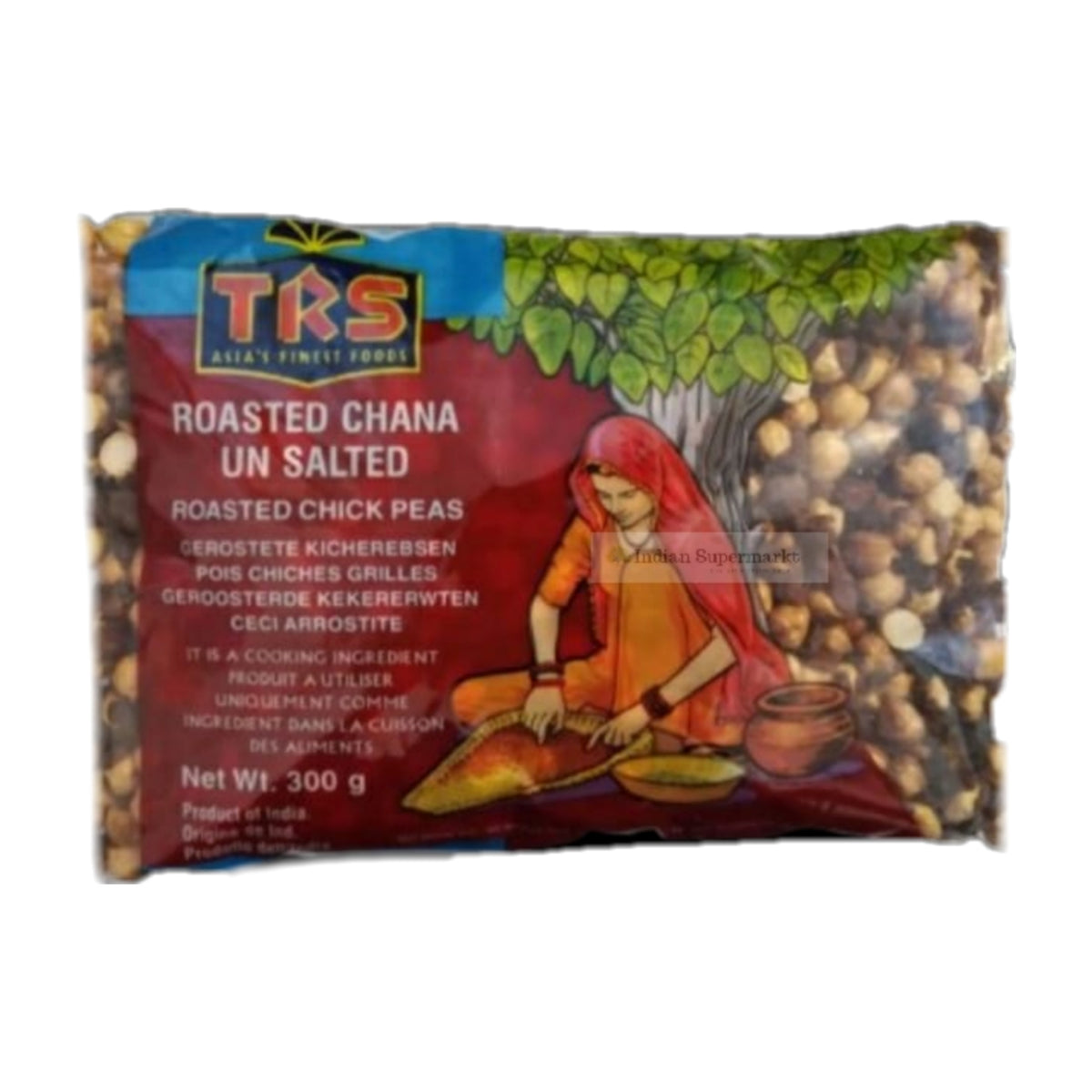 TRS Roasted Chana with Skin unsalted or Bhune Chane -indiansupermarkt