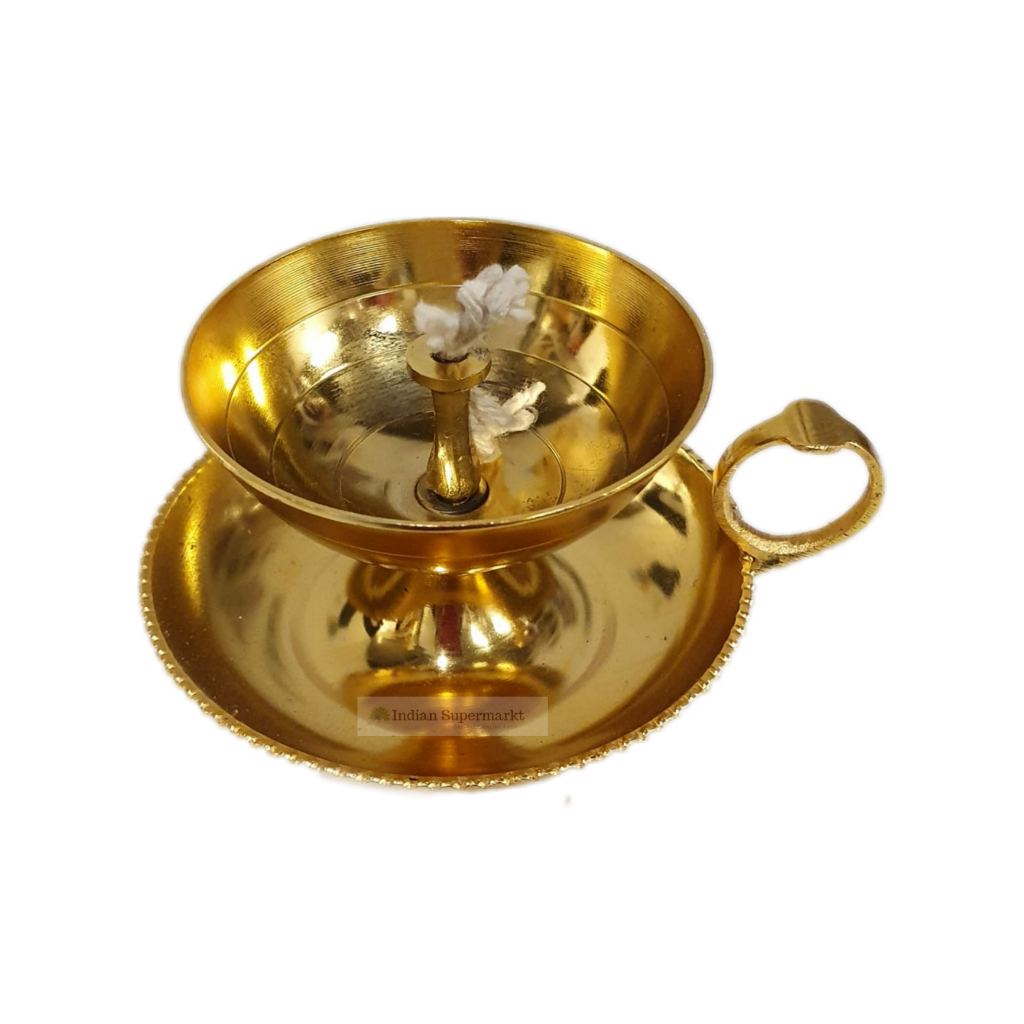 Brass Diya Jyot with Round Handle