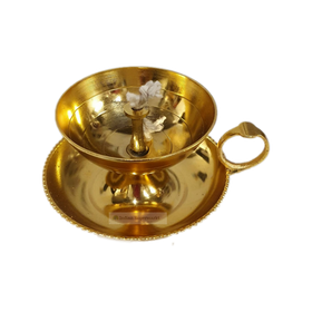 Brass Diya Jyot with Round Handle