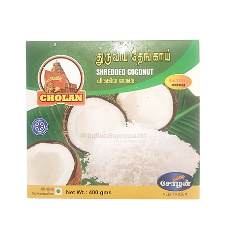 Cholan Shredded Coconut 400gm - indiansupermarkt