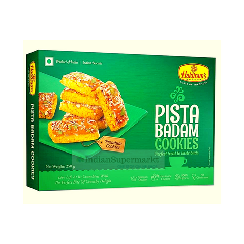 Haldiram Pista Badam Biscuits 250gm - indiansupermarkt