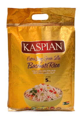 Kaspian Golden Sella(Afghani) Rice 5kg - Indiansupermarkt